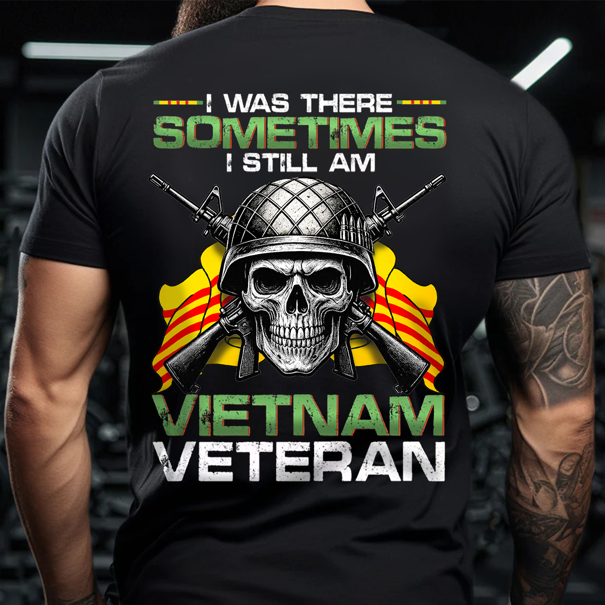 Vietnam War Veteran Shirt – I Was There Sometimes I Still Am Skull Military Tee, Gift For Him