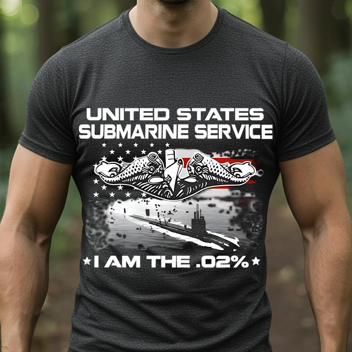 I Am The .02% Navy Submariner Veteran T-Shirt –United States Submarine Service T-Shirt