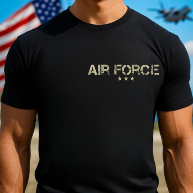 US Air Force B-2 Crew Operation Midnight Hammer, American Flag Design, 2 Sided Unisex Cotton Shirt for USAF Men, Gift for Veterans Day