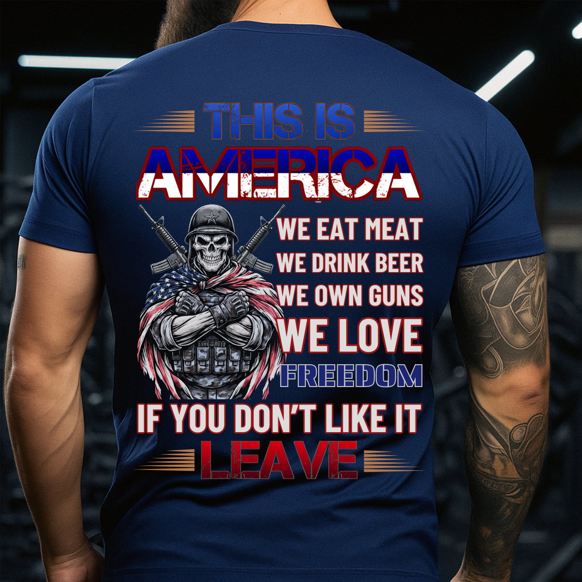 Veteran Patriotic T-Shirt – Freedom & America Quote – Bold Statement Tee