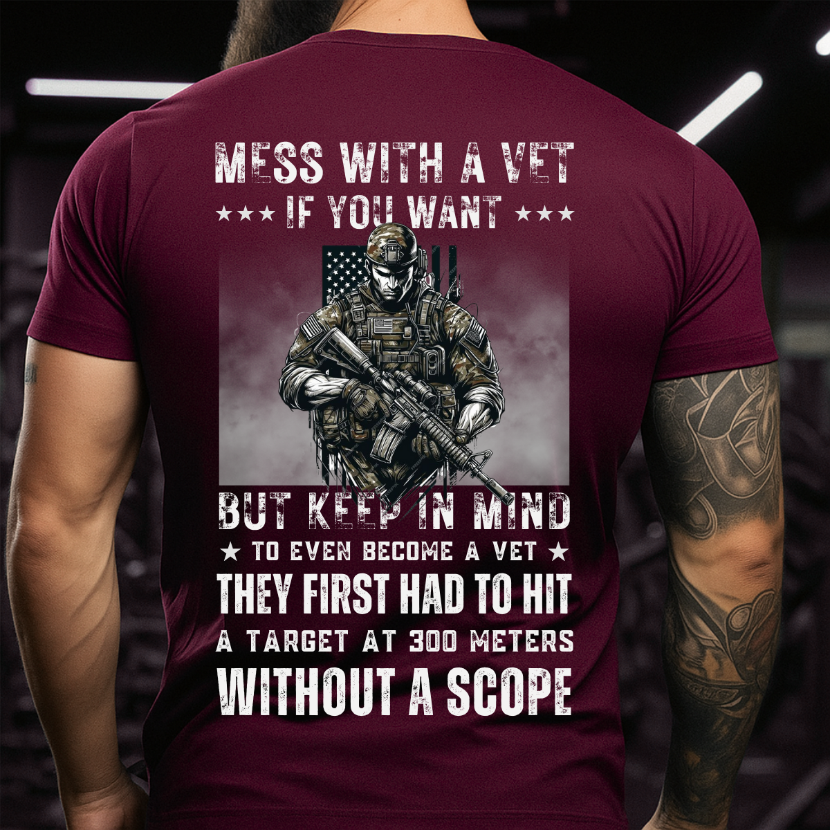 Mess With A Vet If You Want, Veteran Military Apparel T-Shirt, Military Veteran Pride T-Shirt