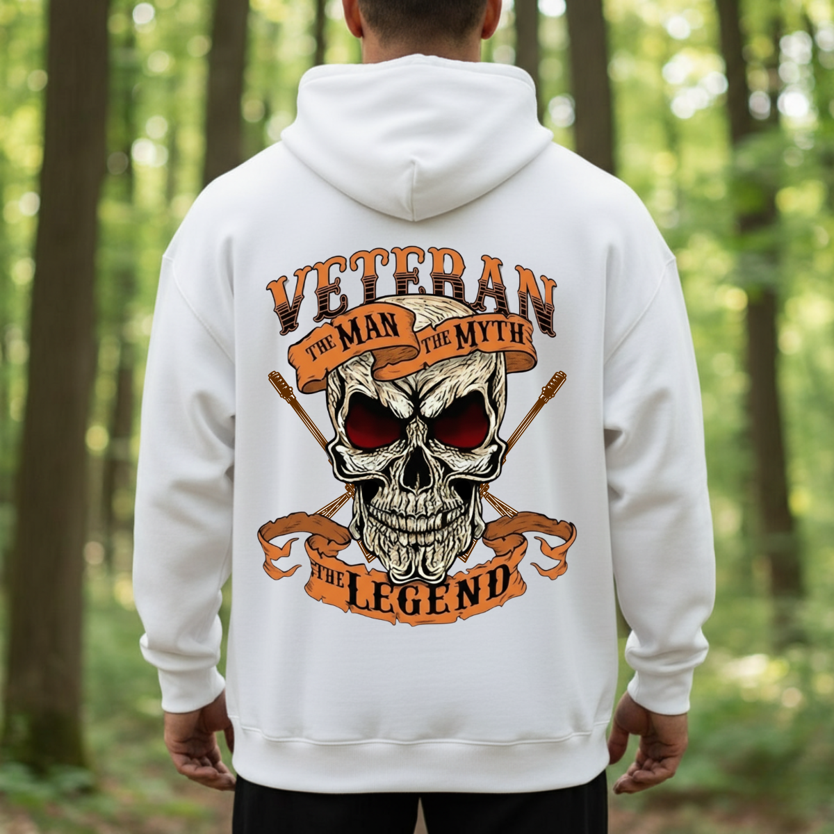 Veteran The Man The Myth The Legend Shirt – Military Skull Graphic Tee – Proud American Veteran Gift