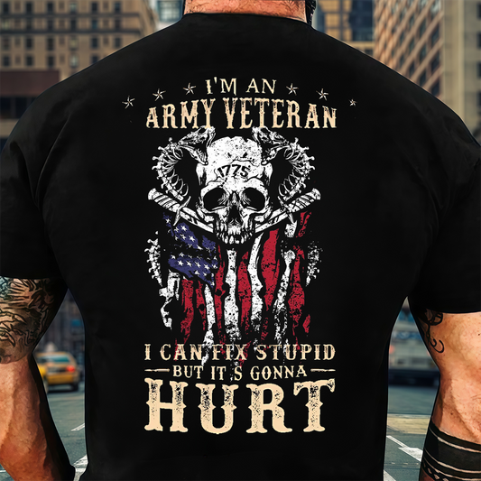 U.S. Veteran Shirt - I Can Fix Stupid - Funny Veteran Shirt, Perfect Gift For Veteran - Bold Military Humor (Copy)