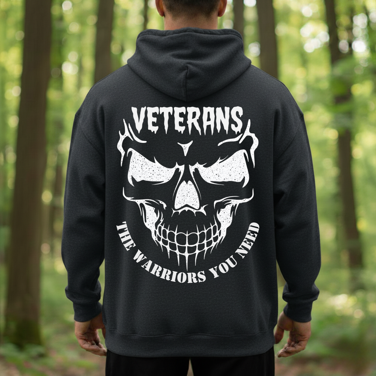 Bold Skull Graphic T-Shirt, Sweatshirt, Hoodie – The Warriors You Need – Military Veterans Apparel