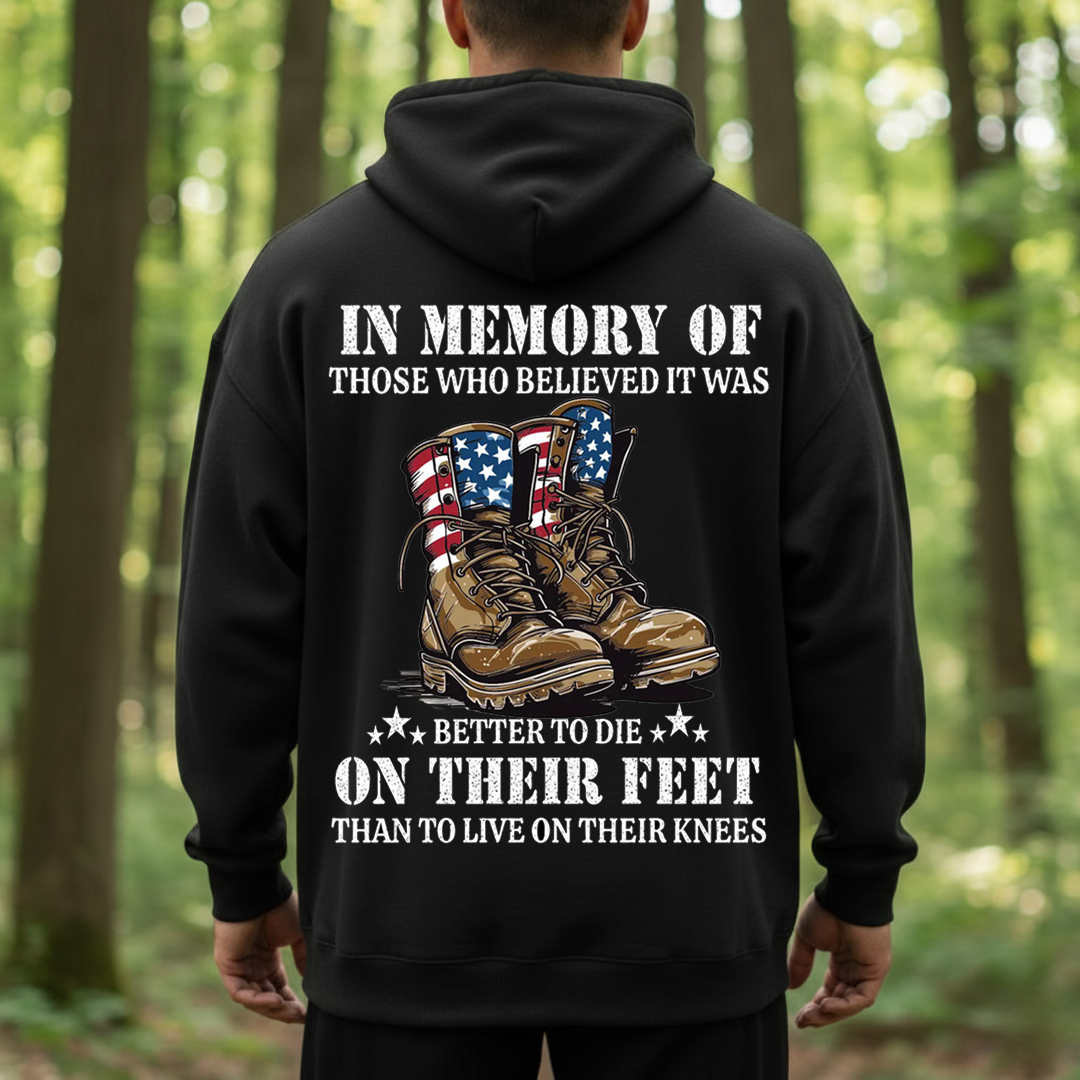 In Memory Of The Fallen Soldiers Hoodie – Better To Die On Their Feet Veteran T-Shirt, Sweatshirt, Hoodie, Gift for Veterans Day
