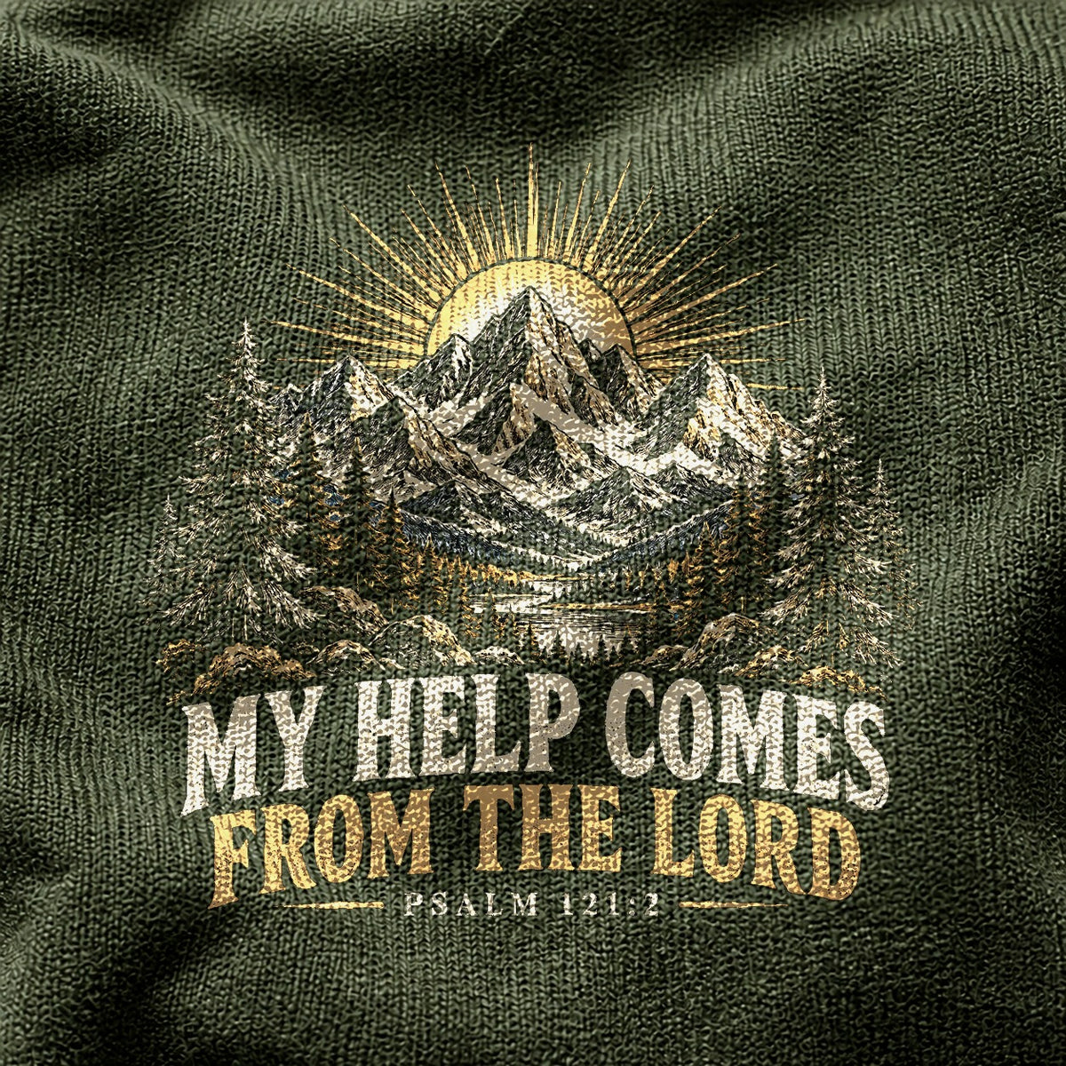 Comfort Colors Psalm 121 Mountain Summit Graphic T-Shirt