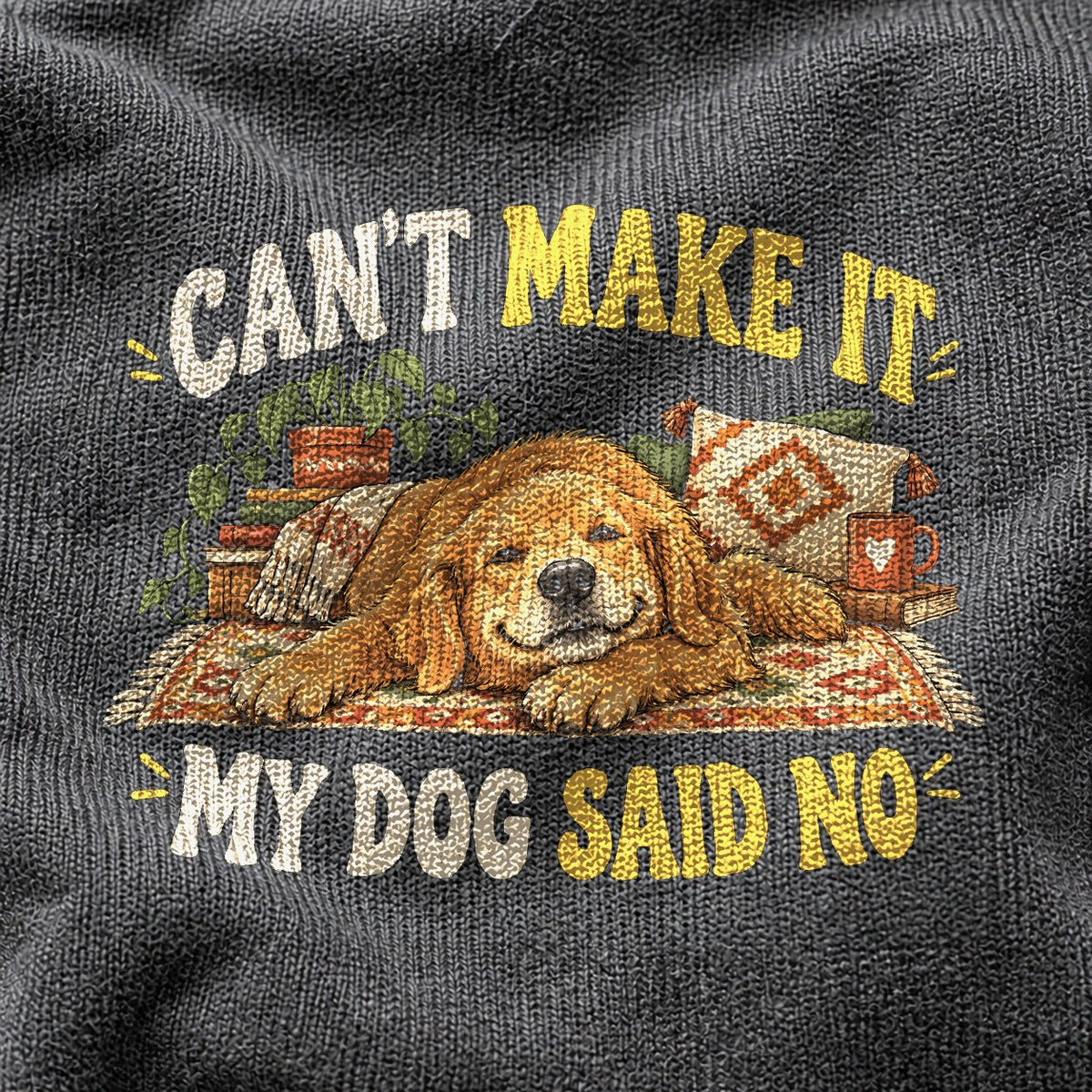 Dog Said No Comfort Colors T-Shirt, Golden Retriever Graphic Tee