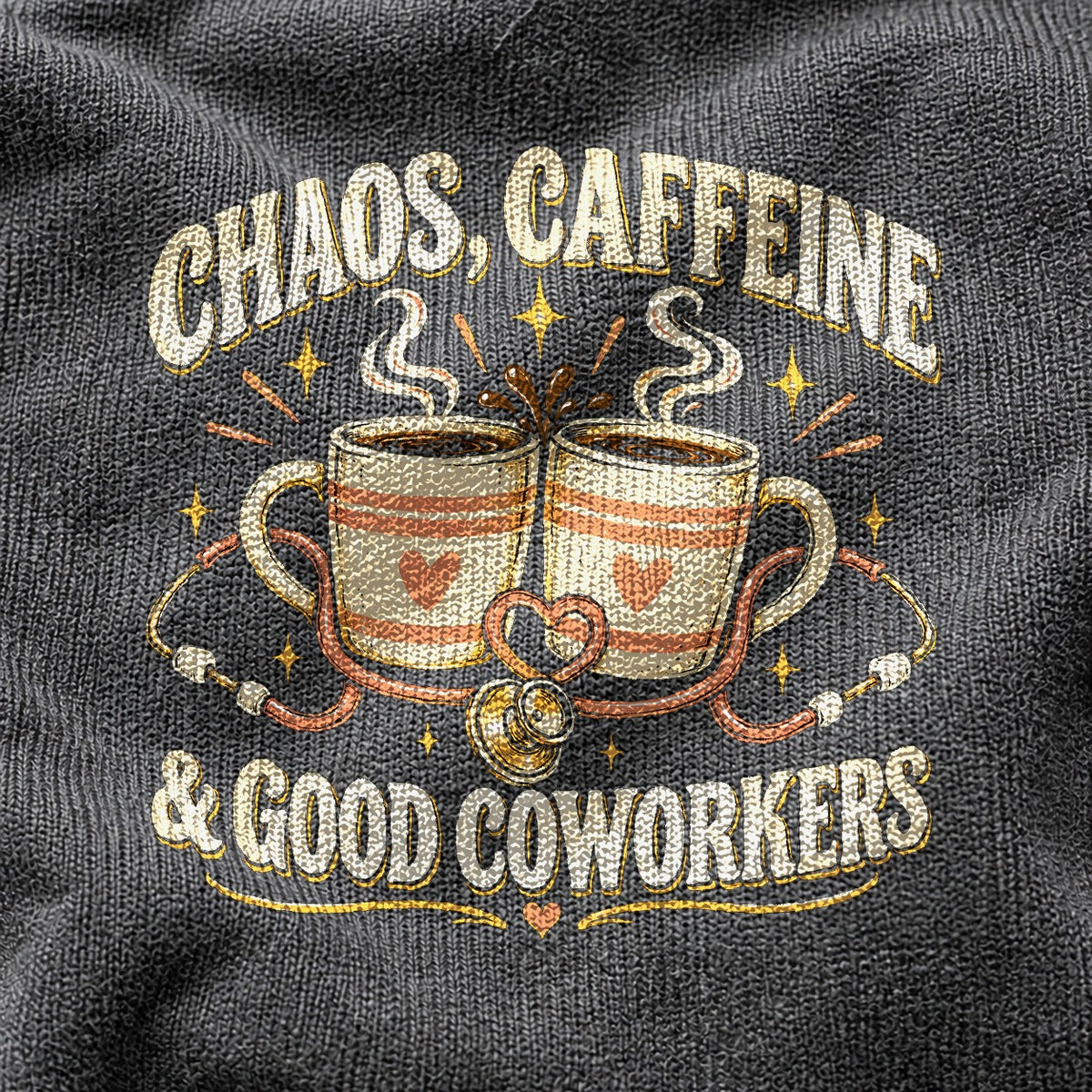 Comfort Colors Graphic T-Shirt, Shift Survival Duo Nurse Coffee Tee