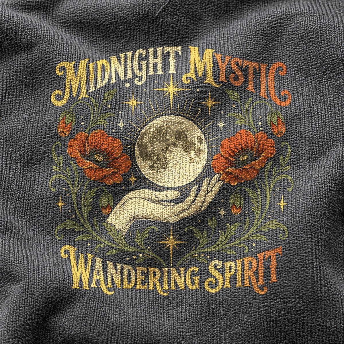 Midnight Mystic Botanicals Comfort Colors T-Shirt, Pepper
