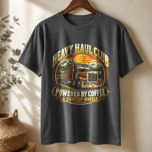 Comfort Colors Heavy Haul Club Trucker T-Shirt in Pepper