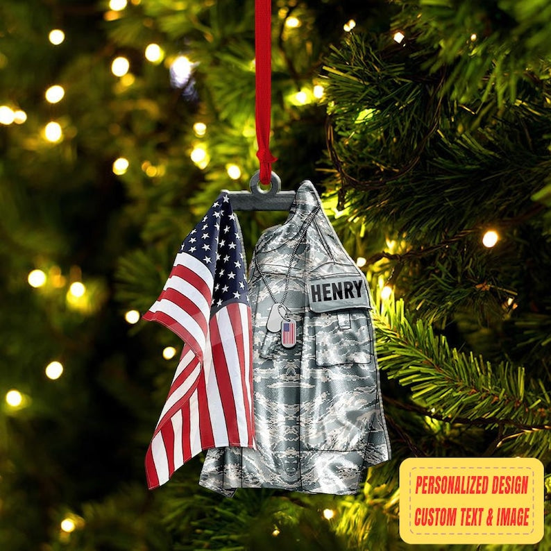 2025 New Release U.S Airforce/Navy/Army Hanging Ornament, Military Car Ornament Gift, Military Xmas Gift