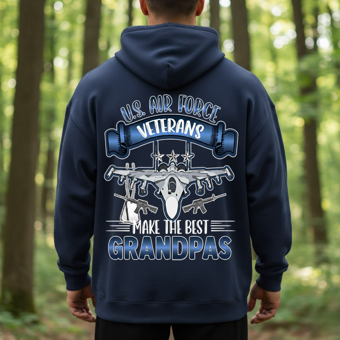 USAF Veteran Grandpa Tee – Proud Air Force Grandfather Gift T-Shirt, SweatShirt, Hoodie, Gift for Veterans Day