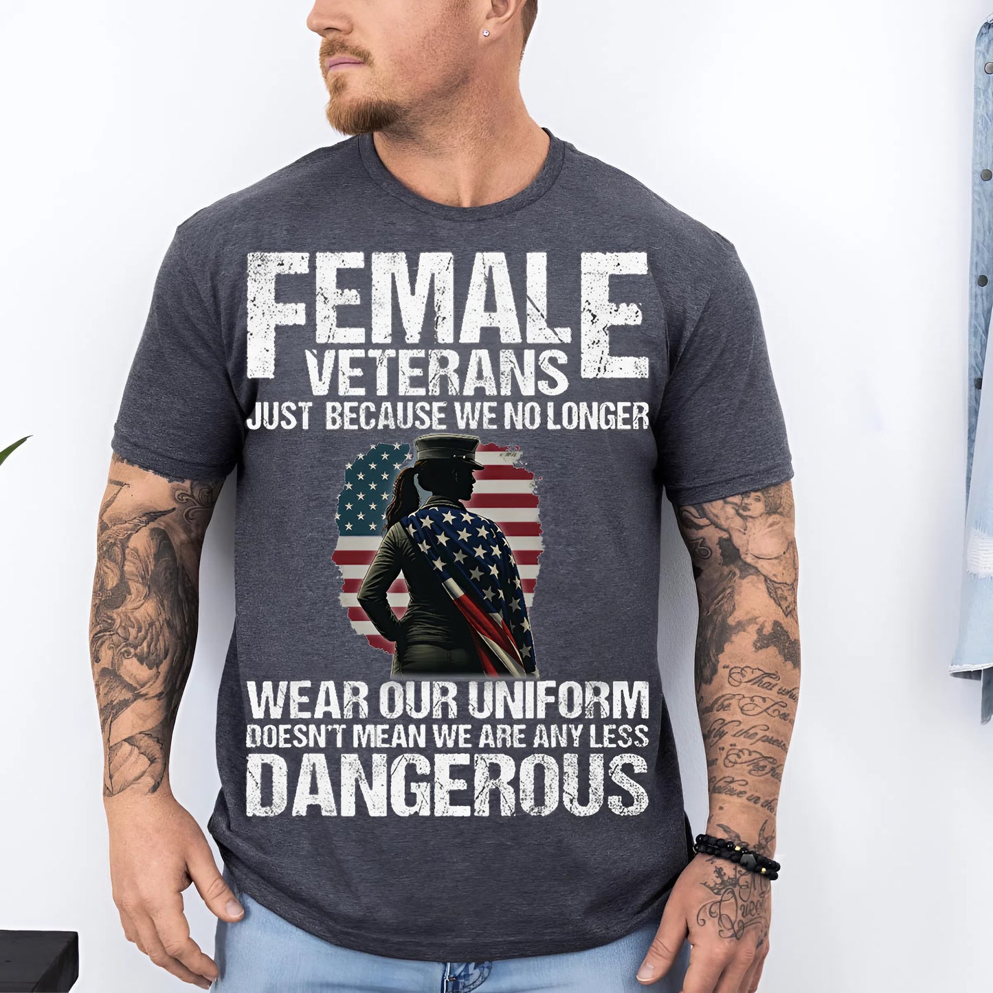 U.S Female Veteran Shirt - Out of Uniform, Still Lethal - Proud Veteran Shirt