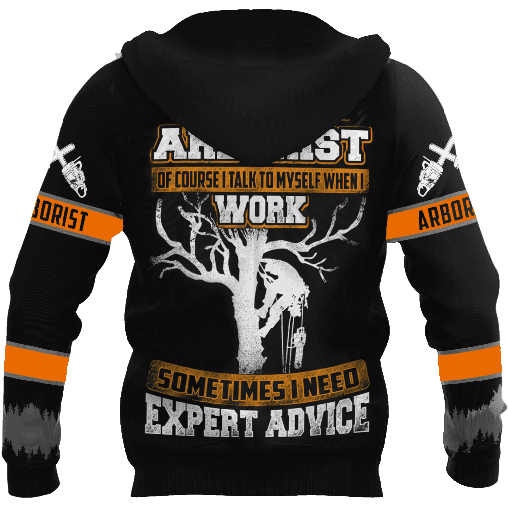 Arborist 3D Unisex Hoodie Custom Name