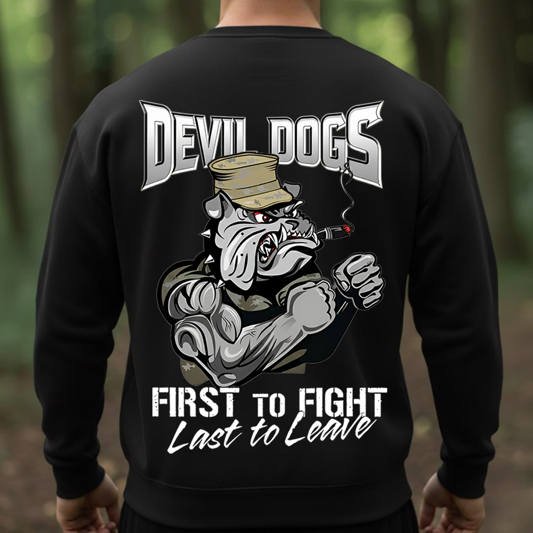 USMC bulldog First to Fight Last to Leave veteran t-shirt