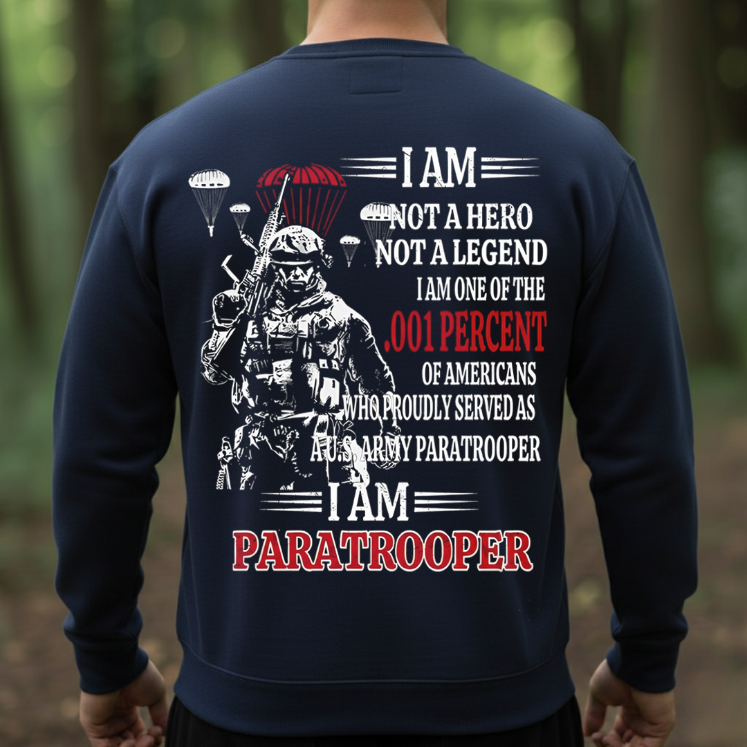 Paratrooper .001 Percent – Proud U.S. Army Paratrooper Veteran T-Shirt, SweatShirt, Hoodie, Gift for every Paratroopers Veterans Day