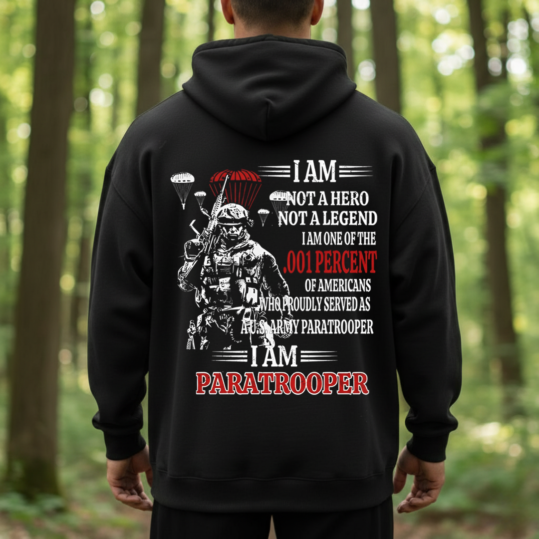 Paratrooper .001 Percent – Proud U.S. Army Paratrooper Veteran T-Shirt, SweatShirt, Hoodie, Gift for every Paratroopers Veterans Day
