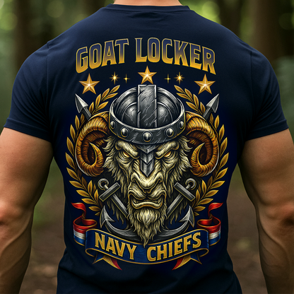 US Navy Goat Locker Chiefs Shirt - Military Veteran Pride Apparel Hoodie Sweatshirt