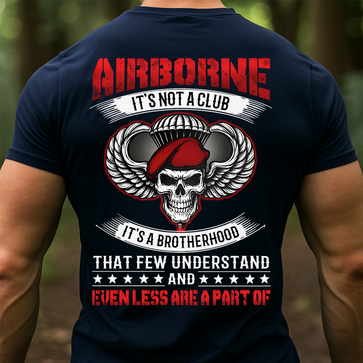 Airborne Veteran Brotherhood Shirt – Military Paratrooper Graphic Tee