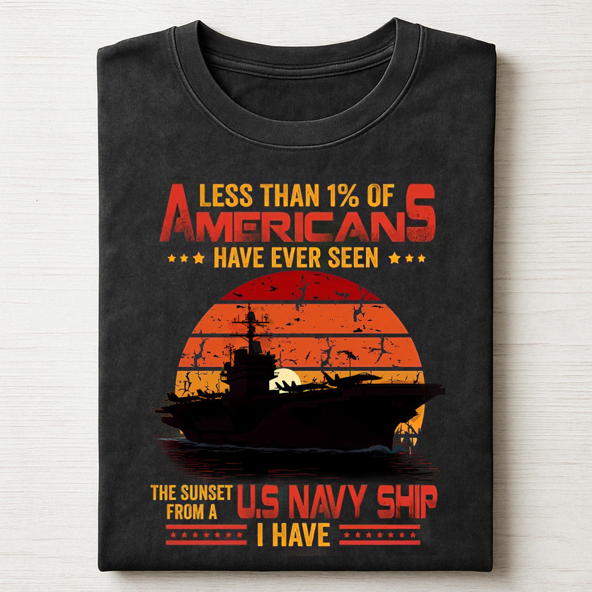 Navy Veteran Pride Tee – I’ve Seen the Sunset from a U.S. Navy Ship