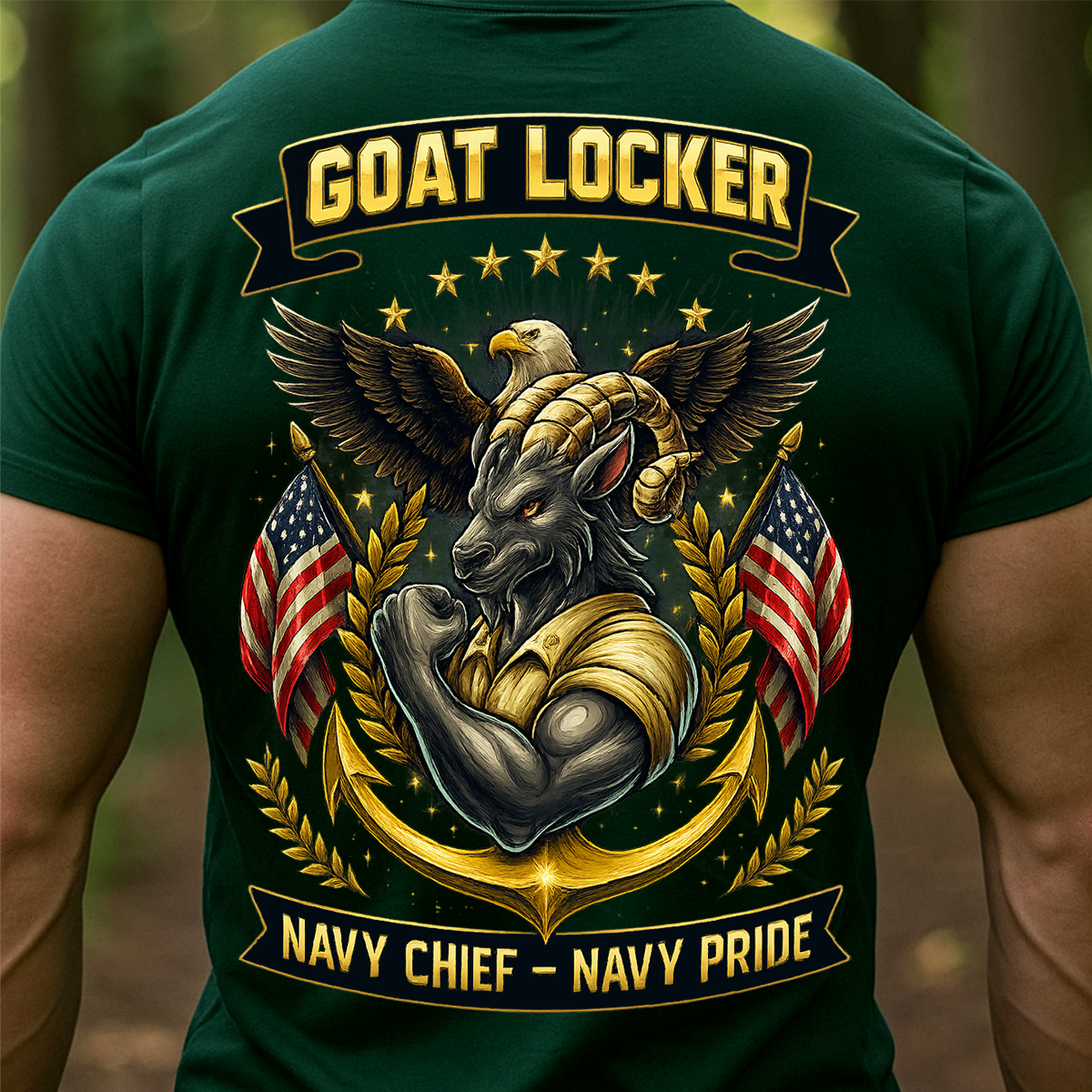 Goat Locker Navy Chief Navy Pride Shirt - US Navy Veteran Military Hoodie & Sweatshirt Gift