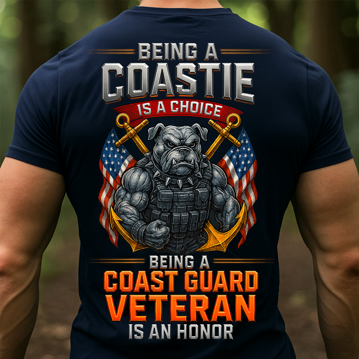 Coast Guard Veteran T-Shirt – Being a Coastie Is a Choice, Veteran Is an Honor USCG Tee, Gift For Veteran's Day