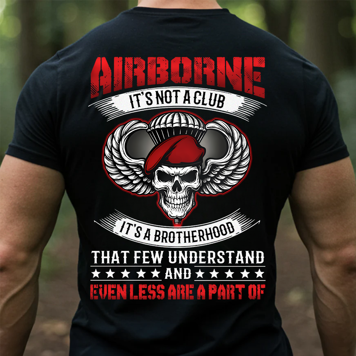 Airborne Veteran Brotherhood Shirt – Military Paratrooper Graphic Tee