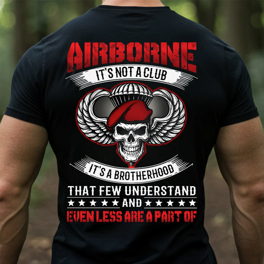 Airborne Veteran Brotherhood Shirt – Military Paratrooper Graphic Tee
