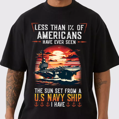 US Navy Sunset Shirt – Less Than 1% of Americans Have Seen This View