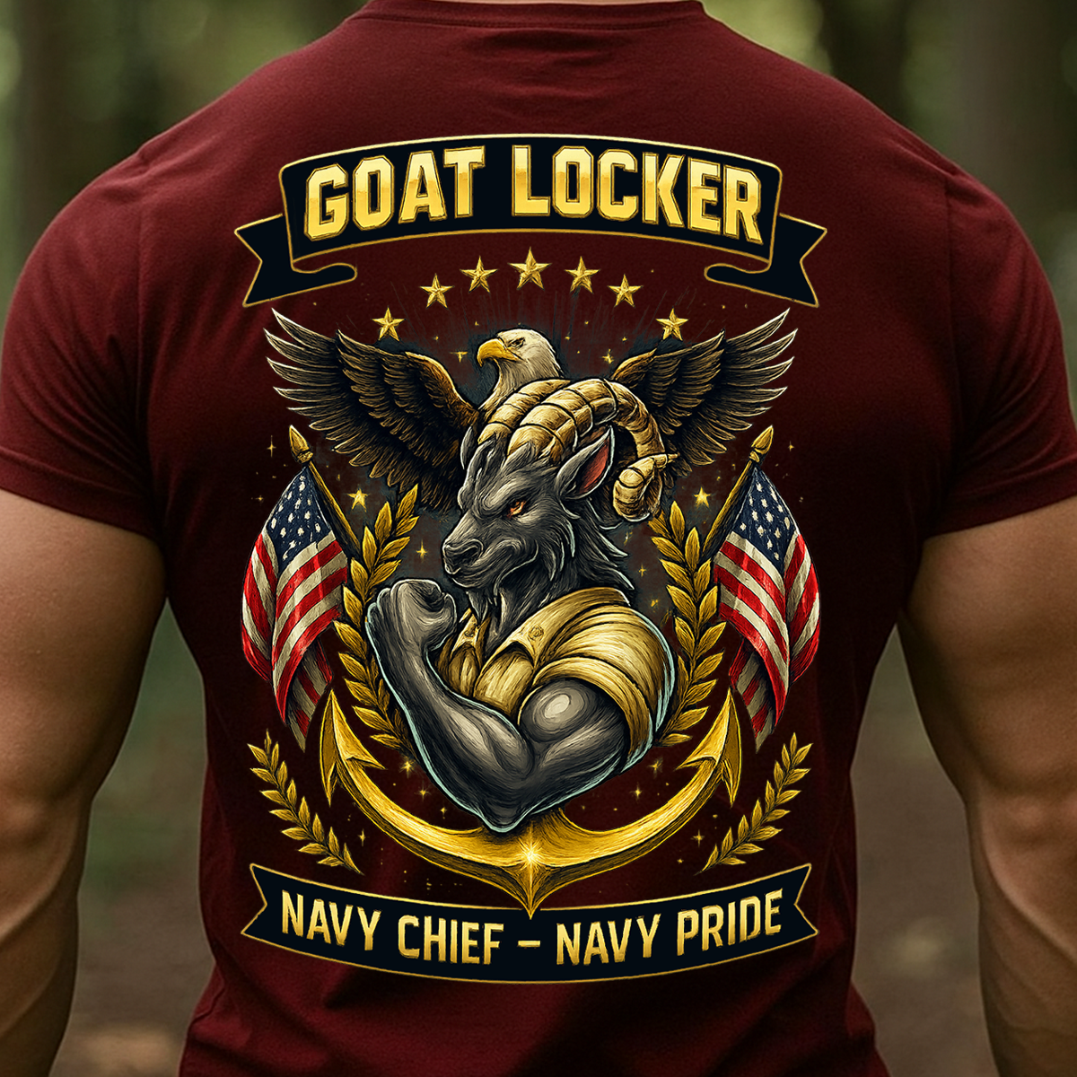 Goat Locker Navy Chief Navy Pride Shirt - US Navy Veteran Military Hoodie & Sweatshirt Gift