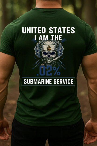 I am the .02% U.S Submarine Veteran, Submarine Service T-Shirt, Gift for Veterans Day