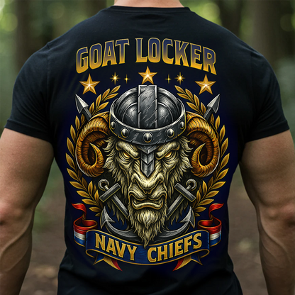 US Navy Goat Locker Chiefs Shirt - Military Veteran Pride Apparel Hoodie Sweatshirt