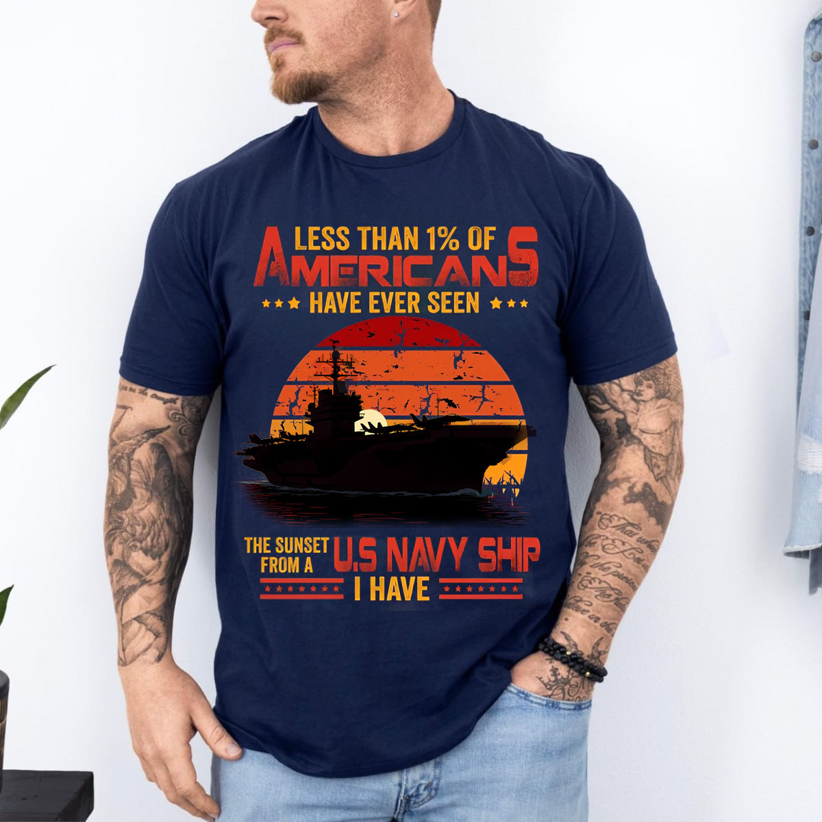 Navy Veteran Pride Tee – I’ve Seen the Sunset from a U.S. Navy Ship