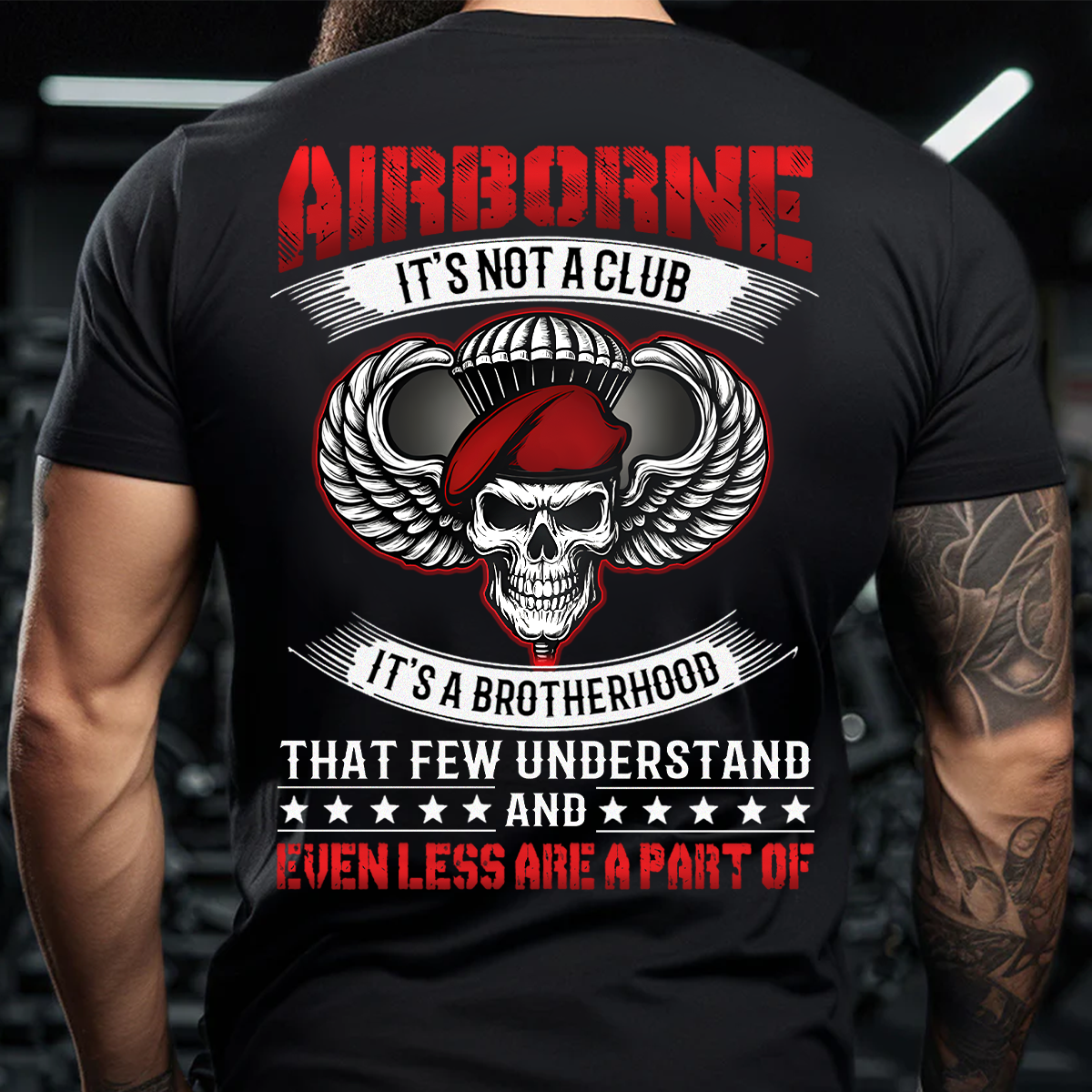 Airborne Veteran Brotherhood Shirt – Military Paratrooper Graphic Tee