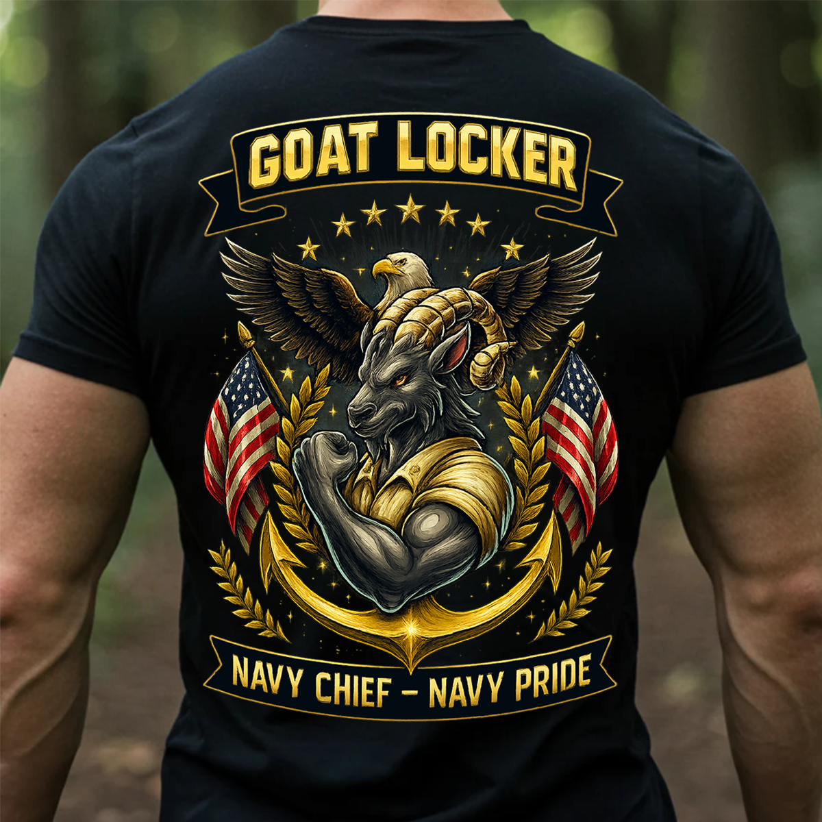 Goat Locker Navy Chief Navy Pride Shirt - US Navy Veteran Military Hoodie & Sweatshirt Gift