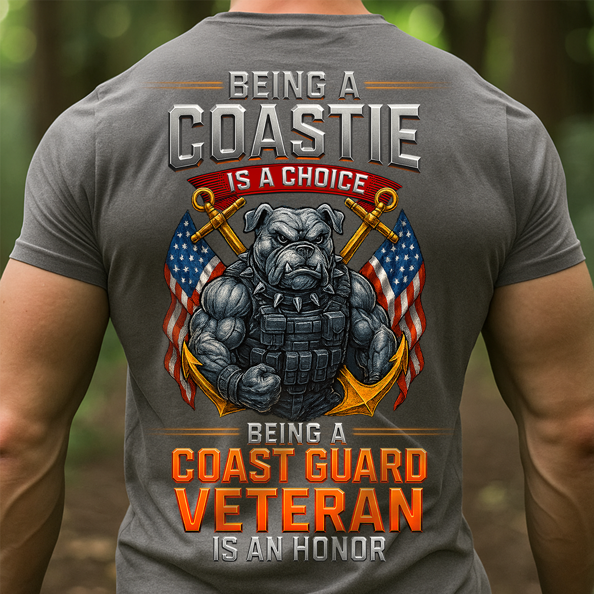 Coast Guard Veteran T-Shirt – Being a Coastie Is a Choice, Veteran Is an Honor USCG Tee, Gift For Veteran's Day