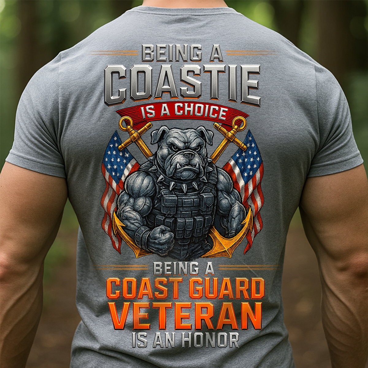Coast Guard Veteran T-Shirt – Being a Coastie Is a Choice, Veteran Is an Honor USCG Tee, Gift For Veteran's Day