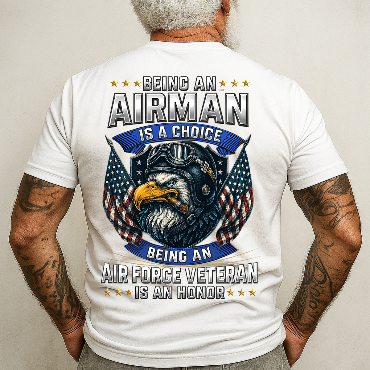 Airman T-Shirt – Being an Airman Is a Choice, Air Force Veteran Is an Honor Military Tee, Gift For Veteran Day