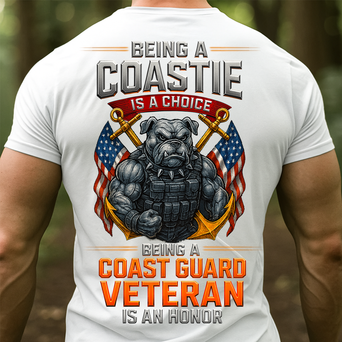 Coast Guard Veteran T-Shirt – Being a Coastie Is a Choice, Veteran Is an Honor USCG Tee, Gift For Veteran's Day