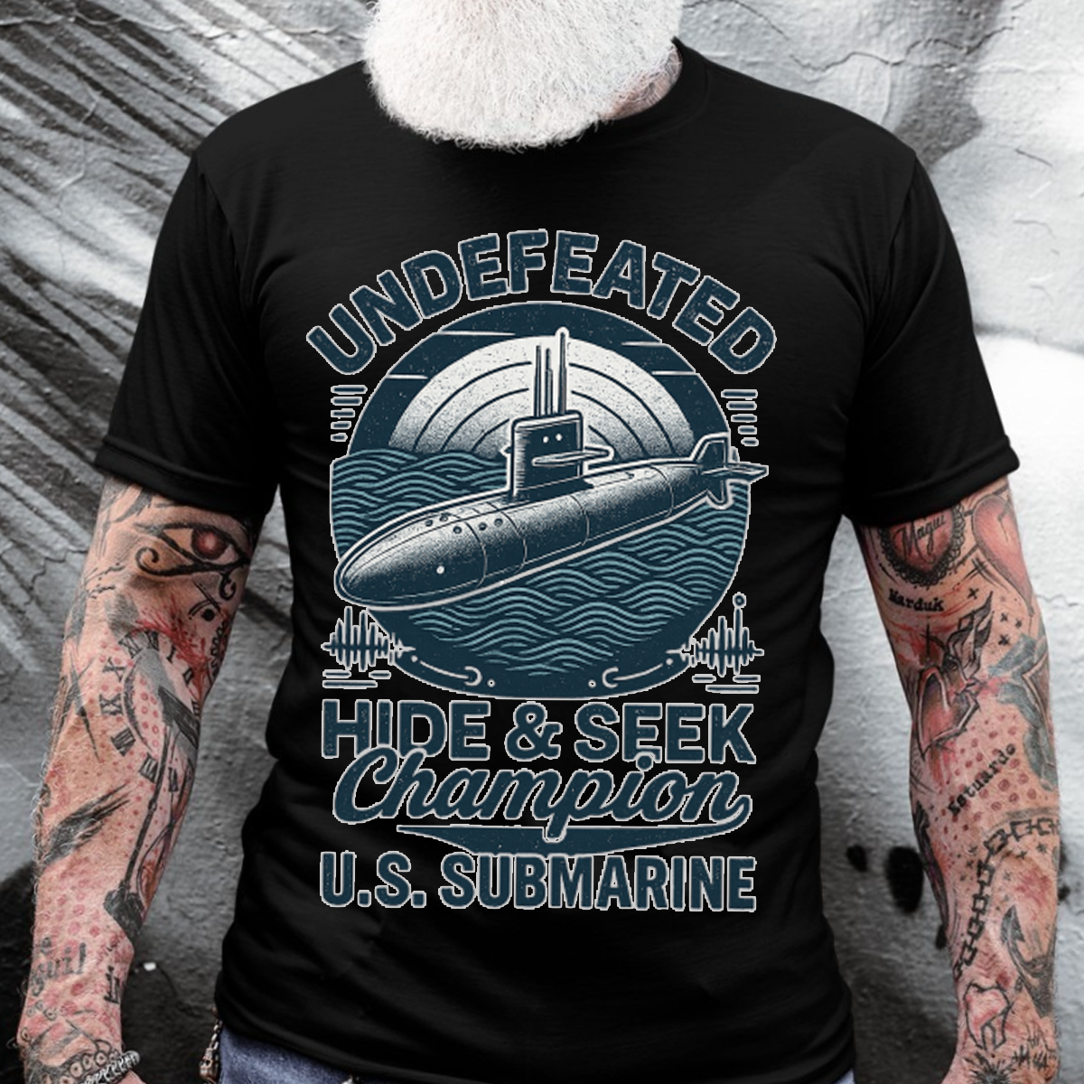 U.S. Submarine Veteran T-Shirt – Undefeated Hide & Seek Champion Navy Silent Service Shirt, Military Pride Gift