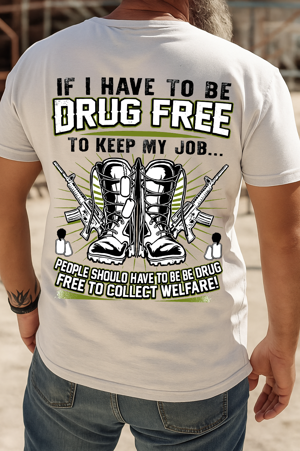 Drug Free Proud  Stand for What is Right Veteran