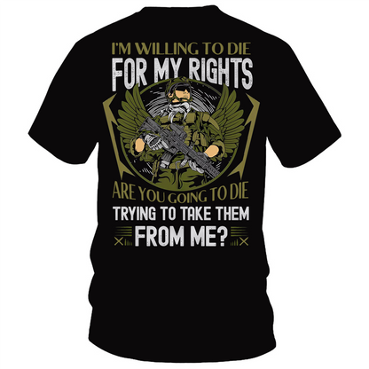 Veteran Spirit Shirt - I’ll Fight for What’s Right, American Veteran Pride Tee