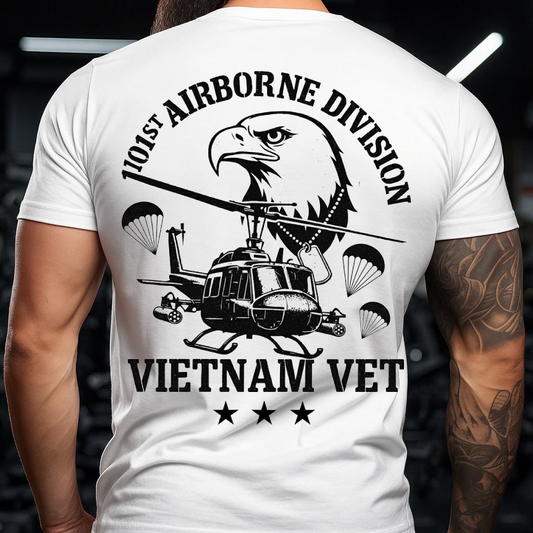 101st Airborne Division Vietnam Veteran, UH-1 Huey and Eagle Design, Gift for Veterans Day