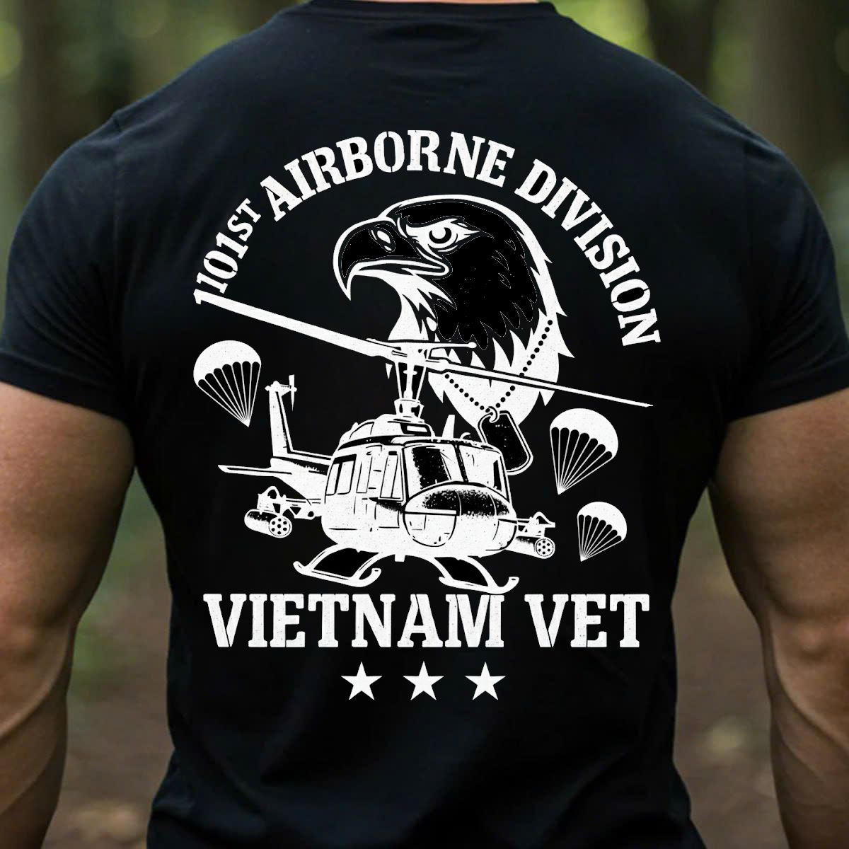 101st Airborne Division Vietnam Veteran, UH-1 Huey and Eagle Design, Gift for Veterans Day