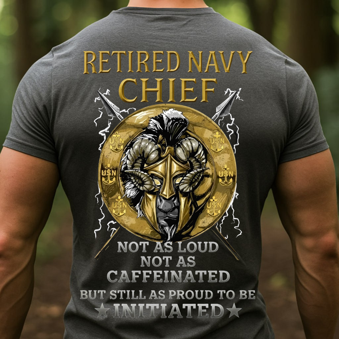 Retired Navy Chief Veteran – USN Veteran Pride Goat Design, Gift for Veterans Day