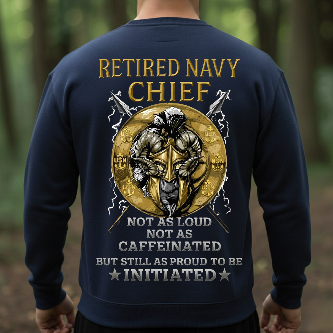 Retired Navy Chief Veteran – USN Veteran Pride Goat Design, Gift for Veterans Day