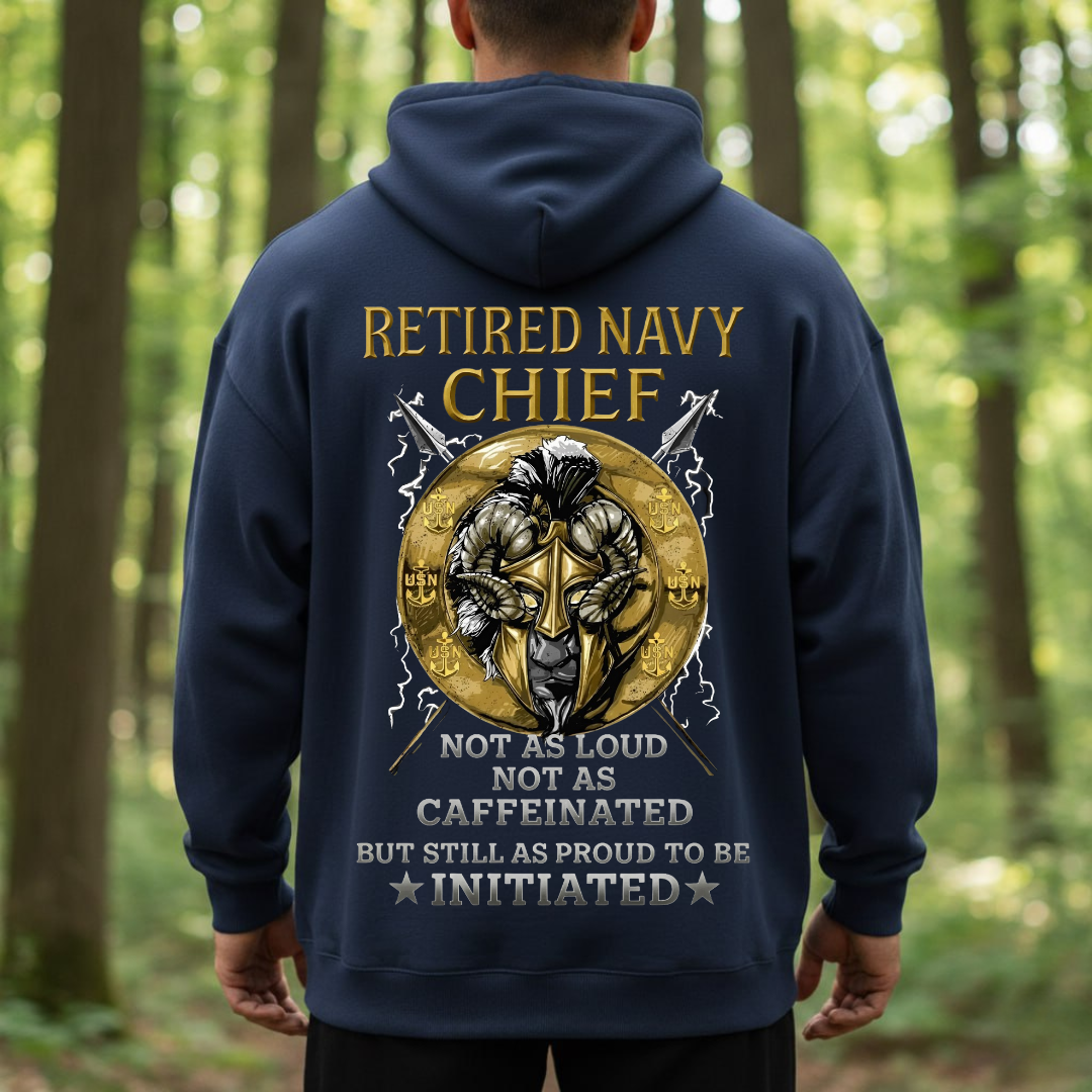 Retired Navy Chief Veteran – USN Veteran Pride Goat Design, Gift for Veterans Day