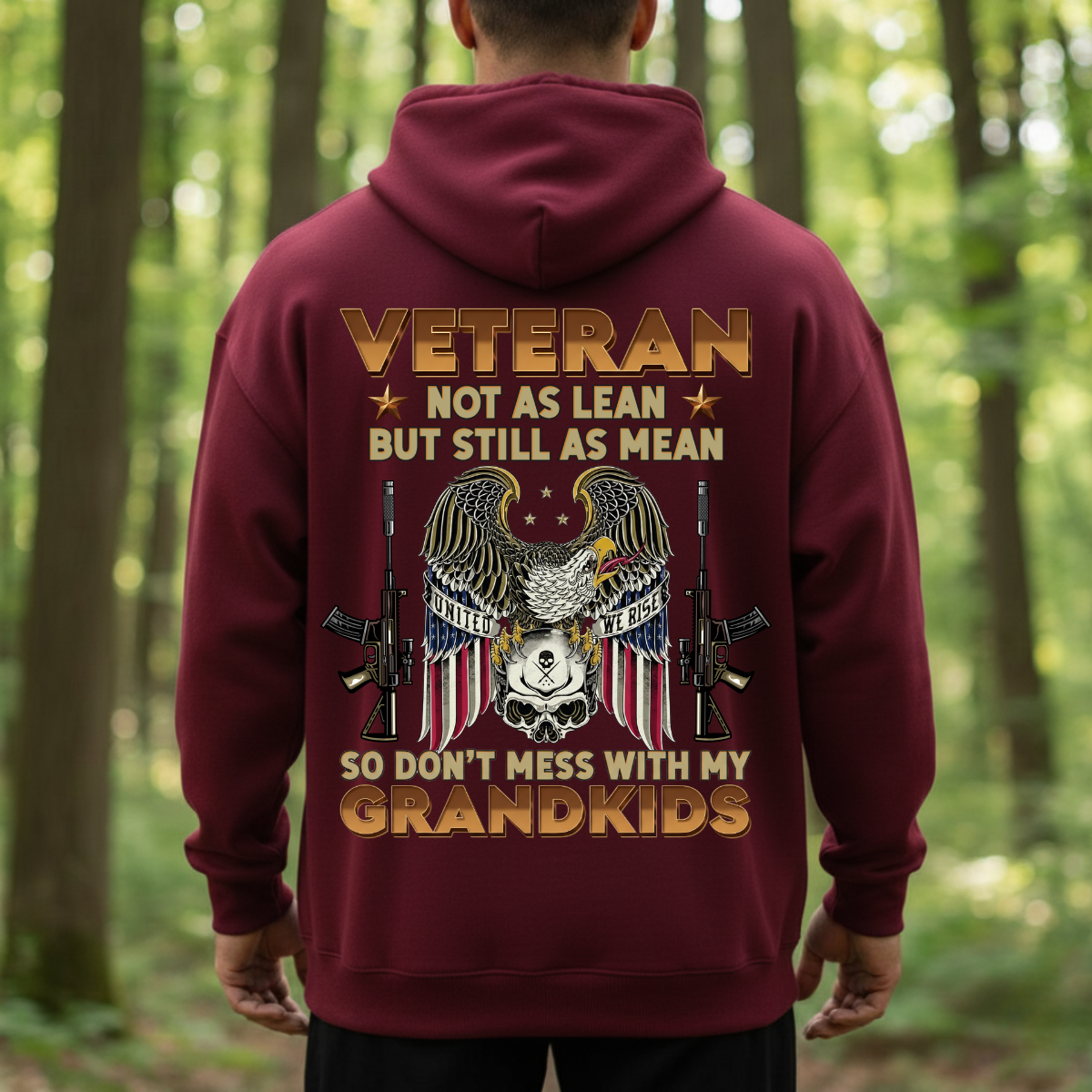 Veteran Grandpa Shirt – Don’t Mess With My Grandkids – Patriotic Family Gift Tee
