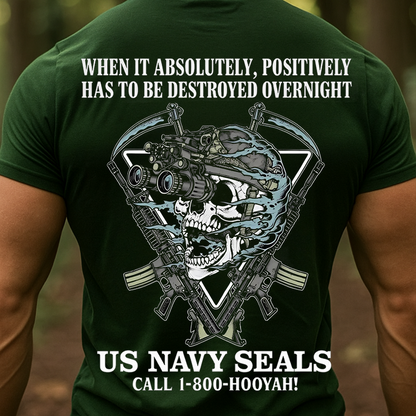 US Navy SEALs Skull Tactical T-Shirt – Special Forces Military Combat Tee, Veteran Gift