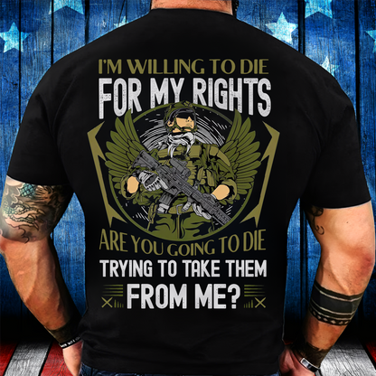 Veteran Spirit Shirt - I’ll Fight for What’s Right, American Veteran Pride Tee